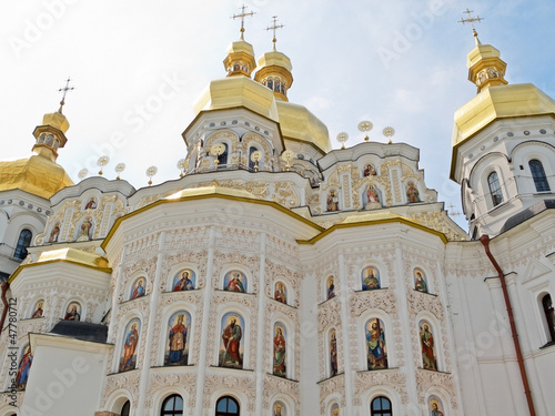 Photo: Dormition Cathedral in Pechersk Lavra in Kiev. Dormition Cathedral in Pechersk Lavra in Kiev.