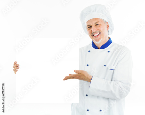 Photo: Smiling chef portrait Smiling chef portrait
