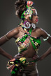Young African-american fashion model.