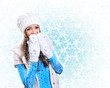 Young woman wearing warm sweater