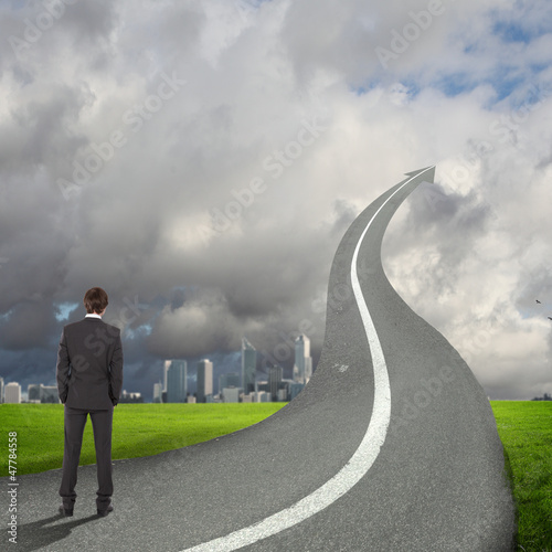 Photo: Concept of the road to success Concept of the road to success