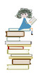 bambina che legge un libro