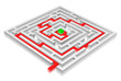 Solved maze