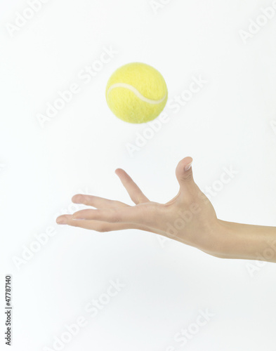 Photo: tennis ball throw up tennis ball throw up