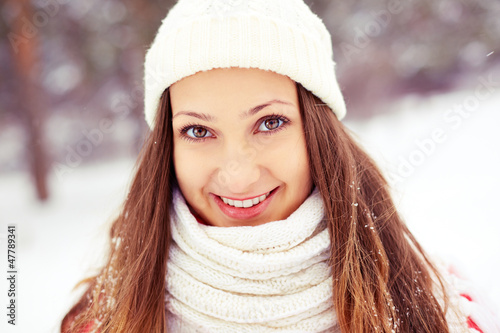 Photo: Girl in winterwear Girl in winterwear