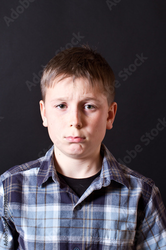 Photo: portrait of a boy hurt portrait of a boy hurt