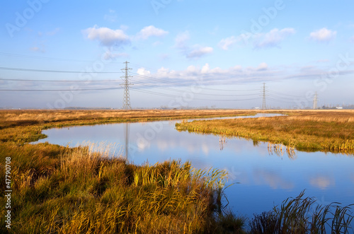 Photo: river in Drenthe at sunrise river in Drenthe at sunrise