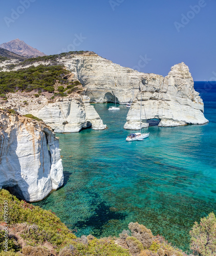 Photo: Kleftiko, Milos island, Cyclades, Greece Kleftiko, Milos island, Cyclades, Greece