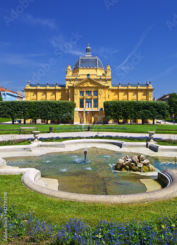 Photo: art pavillion in Zagreb. Croatia art pavillion in Zagreb. Croatia