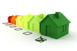 3d house green energy concept