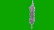 Video: Ornament in the form of a snowflake on a green background Ornament in the form of a snowflake on a green background