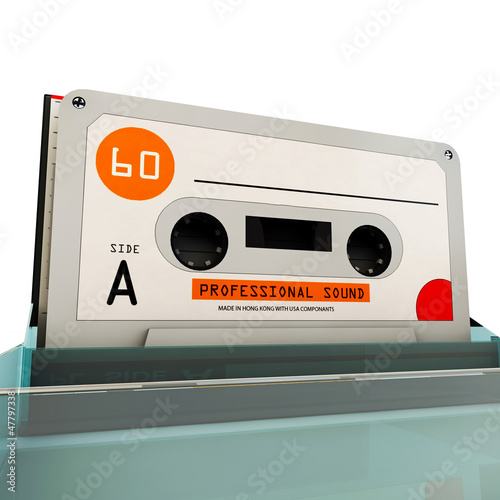 Illustration: cassette tape cassette tape
