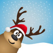 Cute Santa reindeer - Merry Christmas