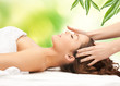 beautiful woman in massage salon