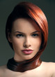 Woman with fancy hairstyle