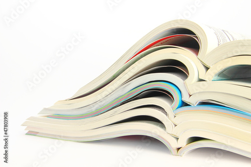 Photo: geöffnete Kataloge mit Textfreiraum geöffnete Kataloge mit Textfreiraum