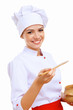 Young cook preparing food