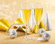 Masquerade Mask and champagne