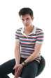 Portrait of young teenager