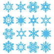 Snowflakes set