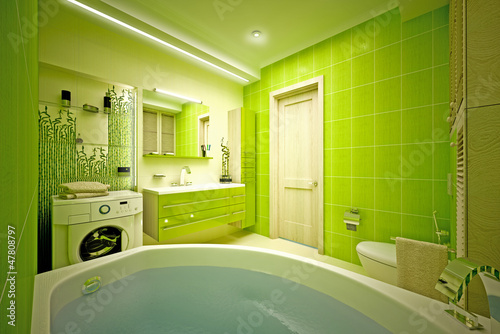 Illustration: Eco, bamboo bathroom Eco, bamboo bathroom
