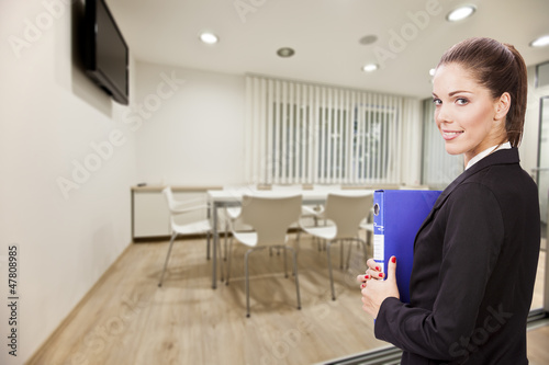 Photo: Business woman in the office Business woman in the office