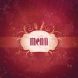 Retro restaurant menu card design.