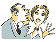 man sharing a shocking secret
