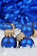 blue christmas decorations