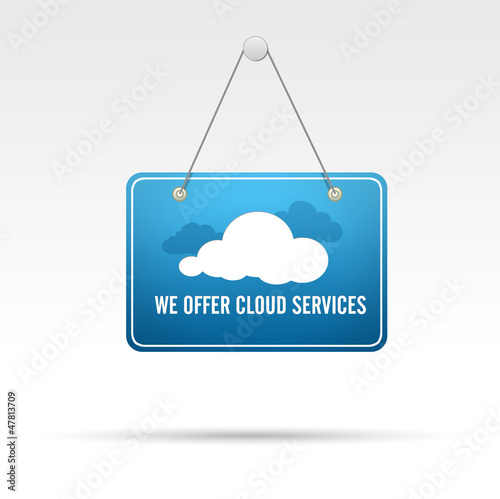 Illustration: We offer Cloud Services We offer Cloud Services