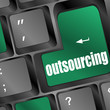 Outsourcing key on laptop keyboard