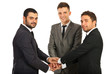 Photo: United happy team of business men United happy team of business men