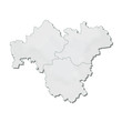 Region Franken Karte Umriss