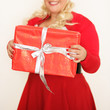 Photo: Hübsche Frau mit Geschenk Hübsche Frau mit Geschenk