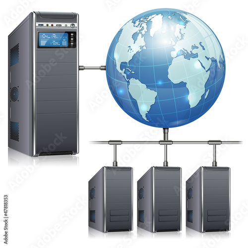 Vector: Network Concept Network Concept