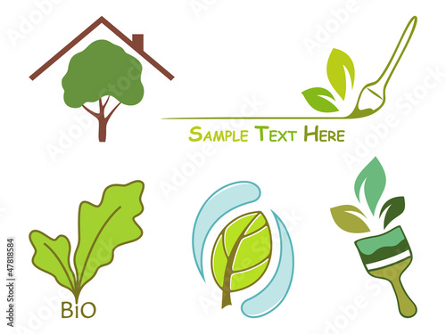 Vector: Icons for wood protection Icons for wood protection