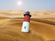 Foto: Leuchtturm in der Wüste Leuchtturm in der Wüste