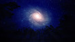 Illustration: Night view of a spiral galaxy Night view of a spiral galaxy
