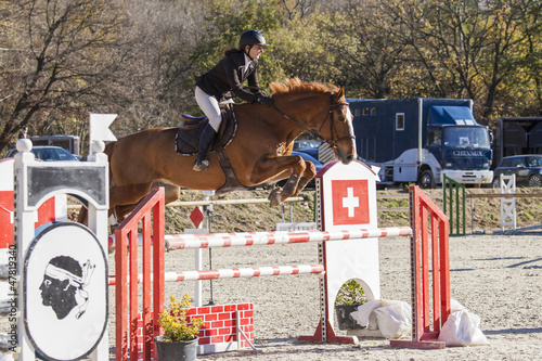 Photo: Horse jumping Horse jumping