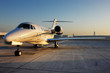Beautiful shape of a private jet