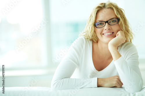 Photo: Female in eyeglasses Female in eyeglasses