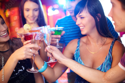 Photo: Friends toasting Friends toasting
