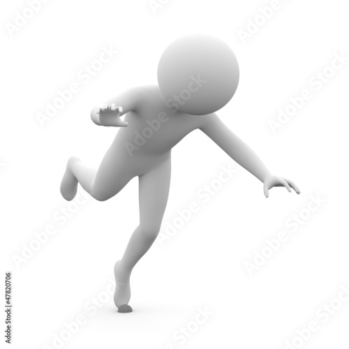 Illustration: 3d human - stumble 3d human - stumble