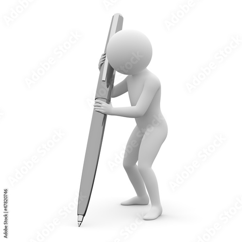 Illustration: 3d human - memo 3d human - memo