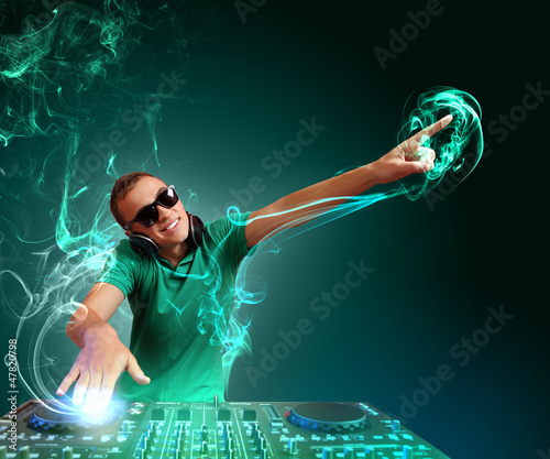 Photo: dj and mixer dj and mixer