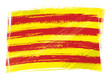 Vector: Grunge Catalonia flag Grunge Catalonia flag