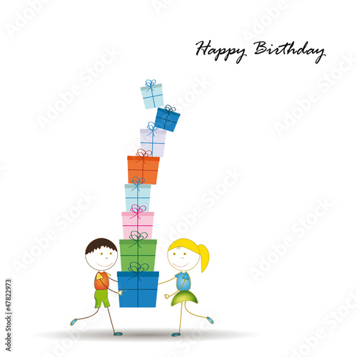 Vector: Birthday card Birthday card