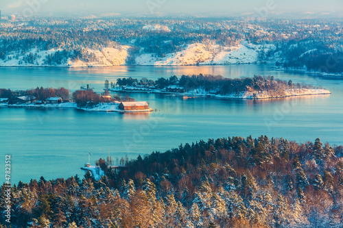 Photo: Winter Scandinavian scenery Winter Scandinavian scenery