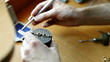 handmade. making gold pendant.