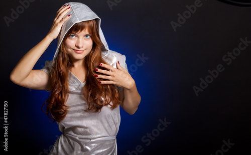 Photo: A young beautiful woman is smiling A young beautiful woman is smiling